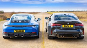 Кто победит в заезде： новый Porsche 911 GTS или BMW M4 CS？