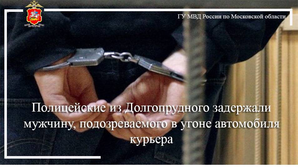 Полицейские из Долгопрудного задержали мужчину, подозреваемого в угоне автомобиля курьера смотреть онлайн