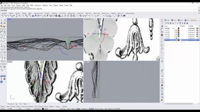 Rhino 6 ornamental modeling смотреть онлайн