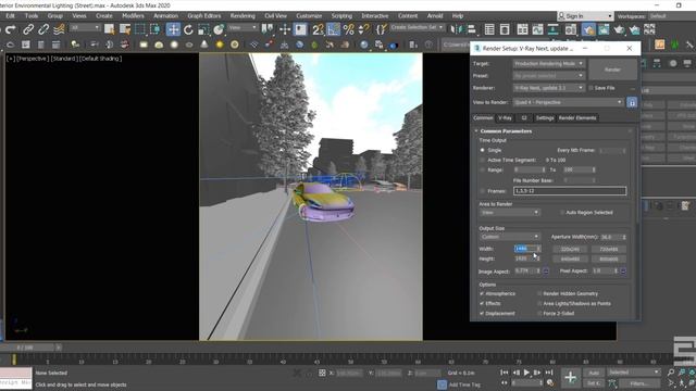 EXTERIOR Camera COMPOSITION in 3Ds Max смотреть онлайн