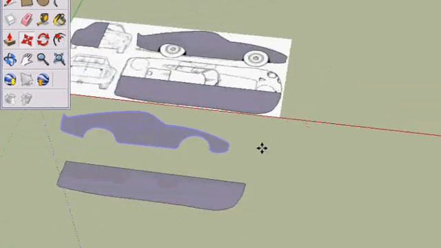 how to create a car in google sketchup (Tutorial) смотреть онлайн
