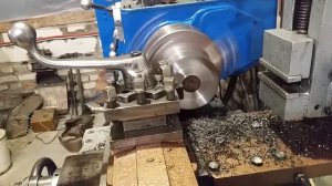 Торцевание большого диаметра на токарном станке