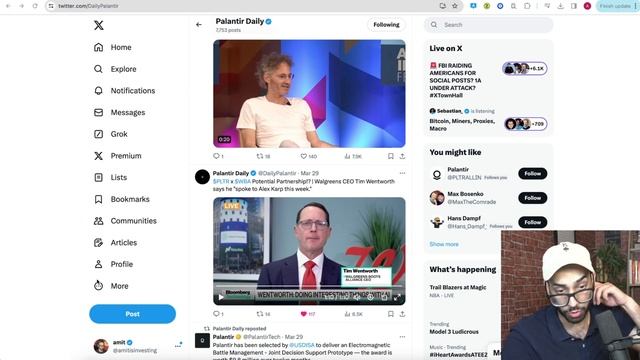 Palantir Continues to Drop, Walgreens Partnership, Ukraine REALLY Needs Them | DailyPalantir #070 смотреть онлайн
