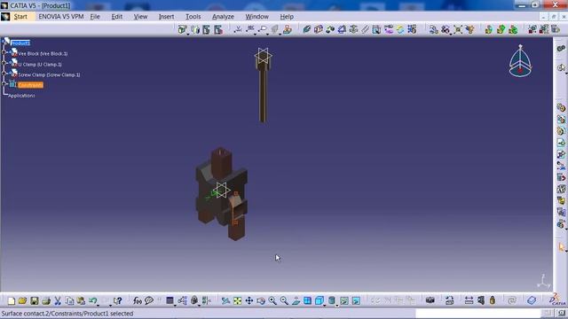CATIA V5 Beginner Tutorial | Assembly Design #Catia V5