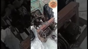 Лебедка от 66 на тракторе