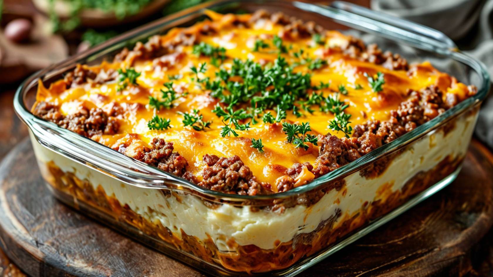 Вкусная, нежная и сытная картофельная запеканка с фаршем под сыром в духовке. смотреть онлайн