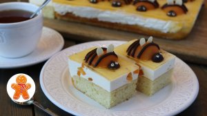 Пирог - Торт  "Абрикосовые Пчёлки"