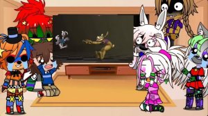 Glamrocks+Gregory react to “Glitchtrap meets Vanny”