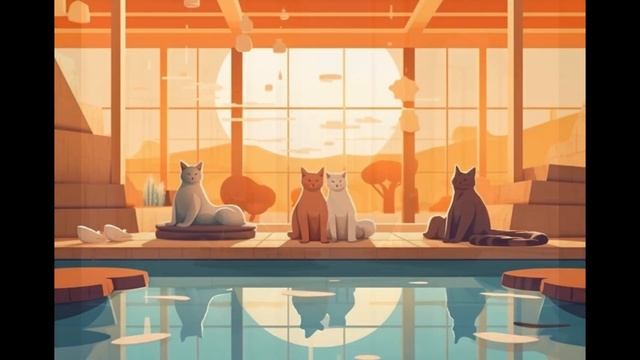 Caturday SPA DAY - AI generated images using MidJourney V5.1 смотреть онлайн