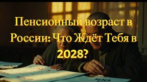ПЕНСИОННЫЙ ВОЗРАСТ В РОССИИ: Что Ждёт Тебя в 2028?