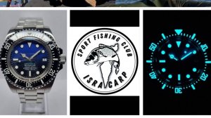 Хомаж на ROLEX-DeepSea. Клубные Часы на Заказ, для ЧЕМПИОНА Израиля по Карповой Рыбалке!