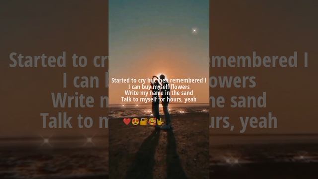 Flowers- Miley Cyrus Official Video Lyrics #foryou #viral #mileycyrus #lyrics