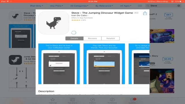How To Play The JUMPING DINOSAUR In The Notification Center