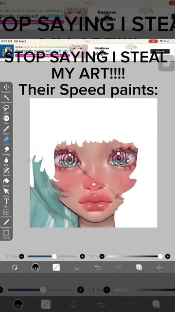 I DONT STEAL MY ART YALL!!😡😡😡 #shorts #speedpaint #jellyart #viralvideo смотреть онлайн