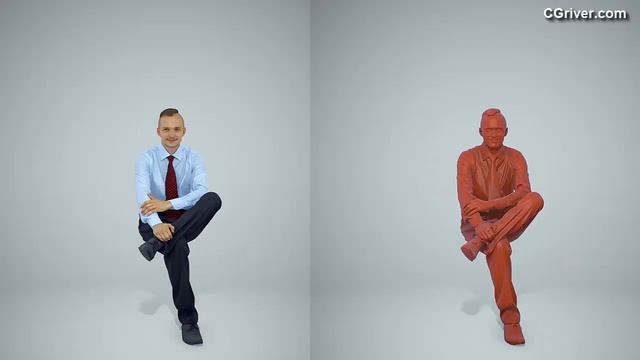 3D Human Model: Realistic Business Man for 3ds Max, Cinema 4D, SketchUp, Rhino, VRay and Thea Rende смотреть онлайн