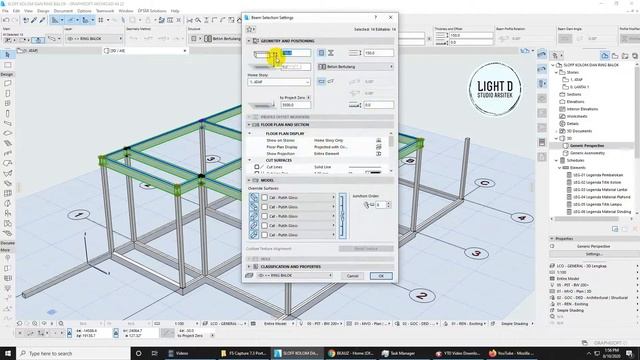 Tutorial BIM Gambar kerja ( Sloof, Kolom praktis, Ringbalok ) Quantity BIM Archicad Part 1 смотреть онлайн
