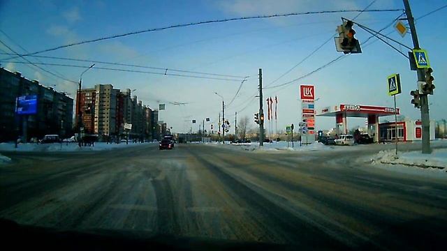 Зимний Нижний Новгород из окна машины. 2-я часть смотреть онлайн
