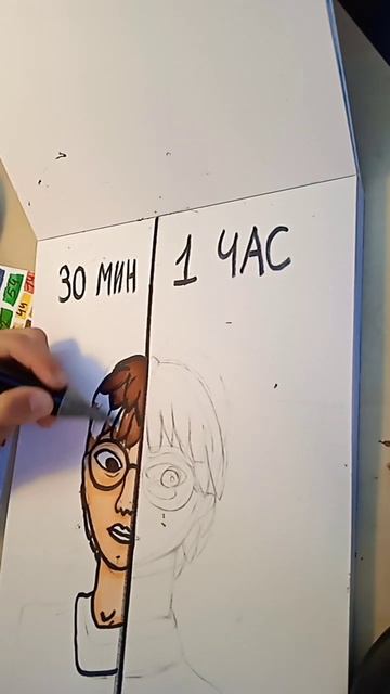 рисунок Гарри Поттера за 30 минут #гаррипоттер #рисунок #wow #drawing
