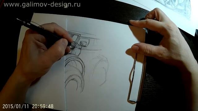 Эскиз авто Нива ГАЗ 69 для будущей компьютерной графики смотреть онлайн