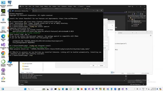 How to use OpenCV Library Using VCPKG and CMAKE on VS 2022 смотреть онлайн