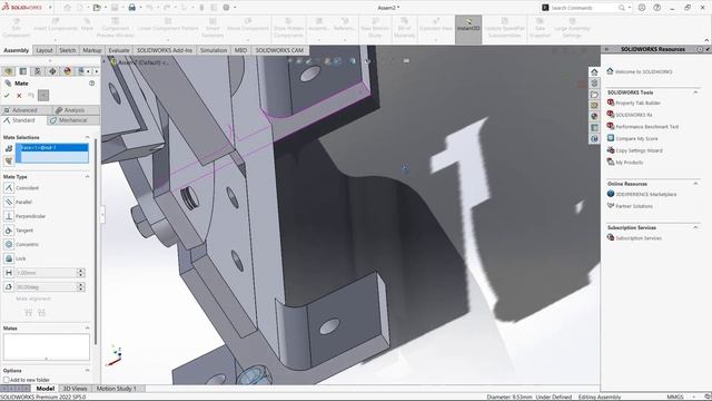 Assembly of a Manual Shearing Machine in SolidWorks смотреть онлайн
