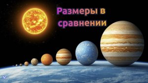 🚀 Планеты Солнечной системы: Размеры в сравнении 🌍✨