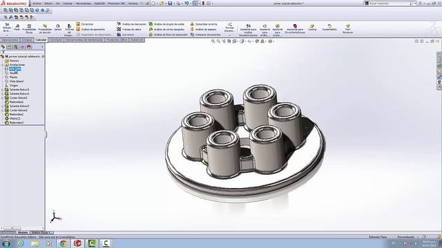 Definición de materiales y apariencias en SolidWorks смотреть онлайн