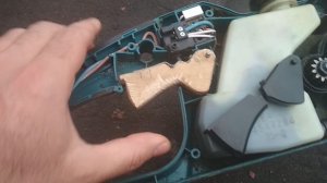 Ремонт клавиши электропилы