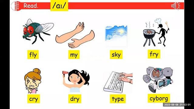 Letter Yy - vowel sounds [i] and [ai] смотреть онлайн