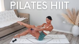 Move with Nicole - 15 MIN FULL BODY PILATES HIIT| At-Home Workout With Weights