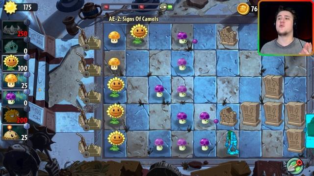 НОЧНАЯ ЕГИПЕТСКАЯ СИЛА ⇶ Plants vs Zombies 2 мод Eclise №20 смотреть онлайн