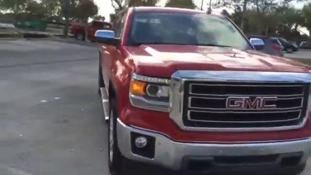 Marcos, 2014 GMC Sierra Red with Cocoa and Shale Interior смотреть онлайн