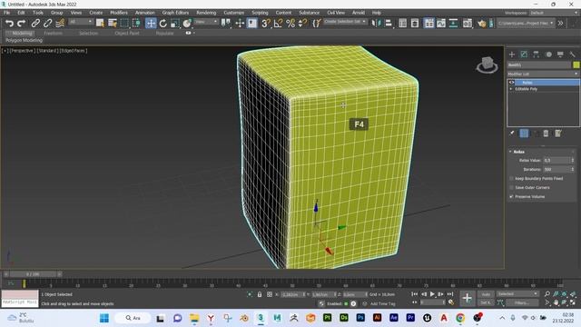 Relax Modifier | 3ds Max Tutorial смотреть онлайн