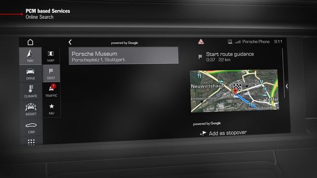 How to Video Panamera (G2) "PCM based Services - Online Search" смотреть онлайн