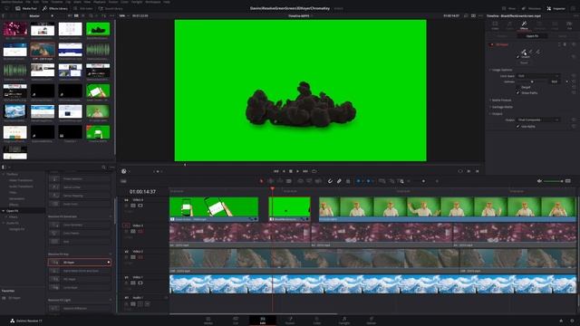 Davinci Resolve Green Screen 3D Keyer (Chroma Key) | Easy Green Screen Effect смотреть онлайн