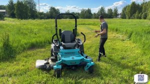 КРУТАЯ!!! Газонокосильная машина с сиденьем! Садовый райдер Steviman ZR-152 Professional
