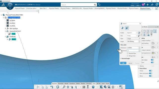Basic Part Design Model Shaft 2 3D Experience or CATIA V5 смотреть онлайн