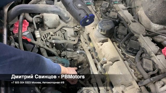 Как пробить масляные каналы в блоке двигателя Вольво не снимая поддона? смотреть онлайн
