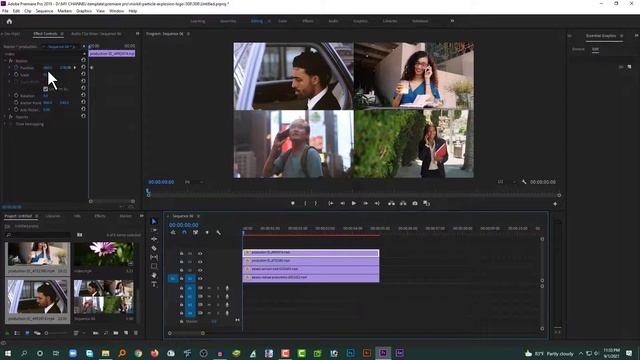 Animated split screen Adobe Premiere Pro in bangla tutorial lesson 05 смотреть онлайн