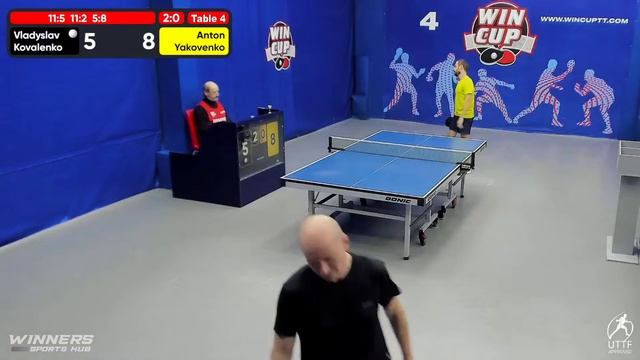 10:00 Vladyslav Kovalenko 3-2 Anton Yakovenko South 1 WIN CUP 01.11.2022 | TABLE TENNIS WINCUP смотреть онлайн