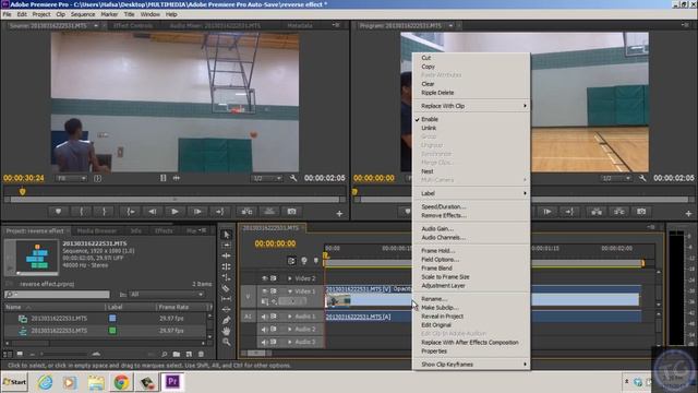 How To Reverse A Clip In Adobe Premiere Pro смотреть онлайн