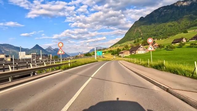 ШВЕЙЦАРИЯ - Знакомство с красотой Швейцарии Во время автомобильного путешествия (1) 4K смотреть онлайн