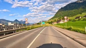 ШВЕЙЦАРИЯ - Знакомство с красотой Швейцарии Во время автомобильного путешествия (1) 4K