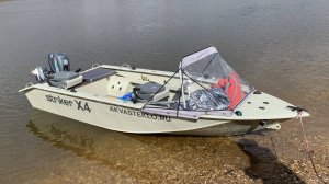 Переднее стекло на лодку с жёстким корпусом. Страйкер Х 4