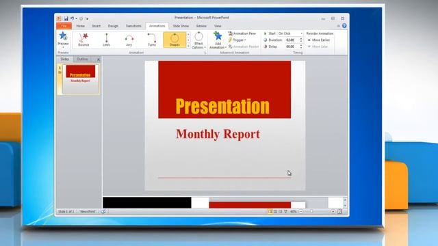 Microsoft® PowerPoint 2010: How to animate text in a presentation on Windows® 7? смотреть онлайн