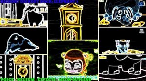 HICKORY DICKORY DOCK || ELEPHANT PARTY || NEON OUTLINE EFFECTS TUTORIAL