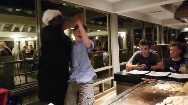 Cookie the chef dancing with Myles at Kimono's - Beaches Turks and Caicos May 2018 смотреть онлайн
