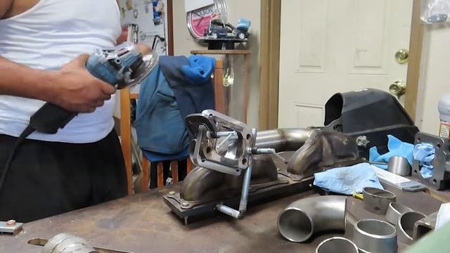 diy n54 single turbo manifold pt1 смотреть онлайн