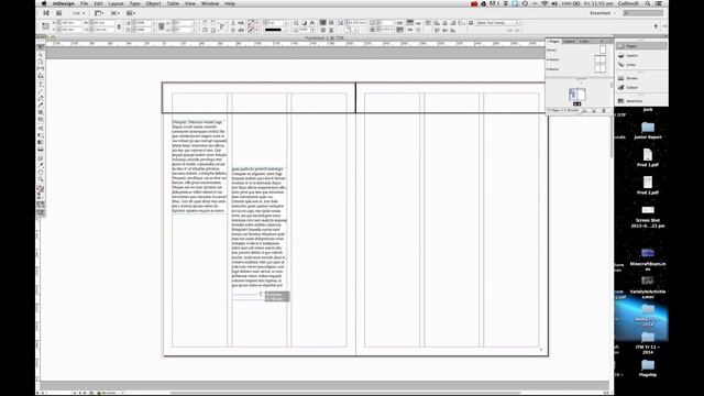 Indesign - Text In Columns