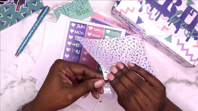 UNBOXING Drip Box #2 | Cookie Sticker Co Stationery Subscription Box смотреть онлайн